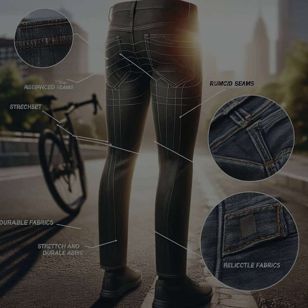 Quelles caractéristiques rechercher dans un jean adapté au vélo urbain?